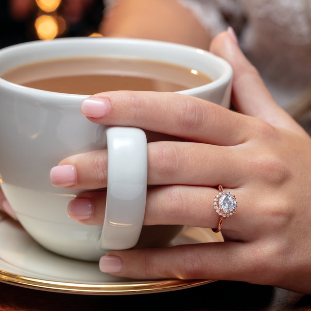 a collection of beautiful halo ring designs