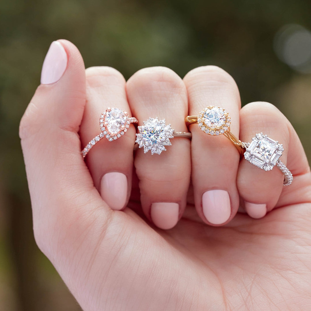 halo diamond engagement rings