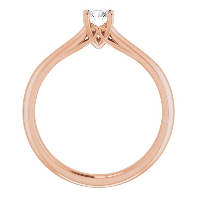 0.30ct Round Brilliant Canadamark®Diamond Ring Rose Gold 2.2