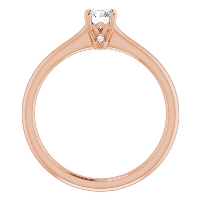 0.30ct Round Brilliant Canadamark®Diamond Ring Rose Gold 2