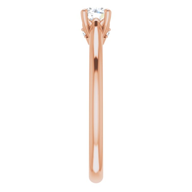 0.30ct Round Brilliant Canadamark®Diamond Ring Rose Gold 3