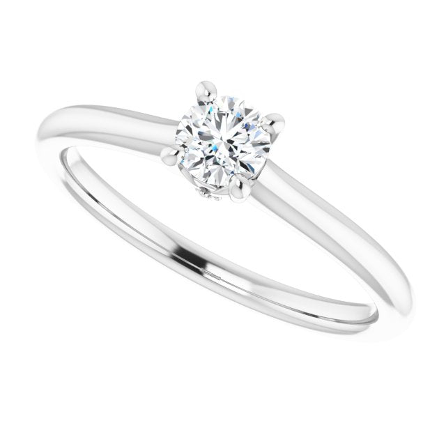 0.30ct Round Brilliant Canadamark®Diamond Ring White Gold 5