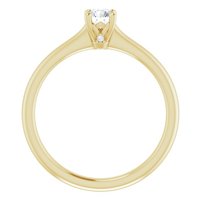 0.30ct Round Brilliant Canadamark®Diamond Ring Yellow Gold 2