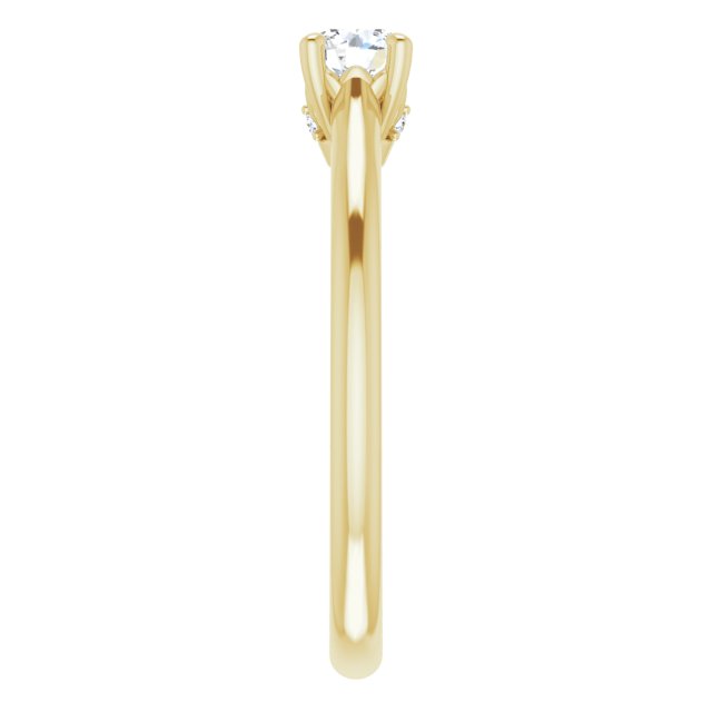0.30ct Round Brilliant Canadamark®Diamond Ring Yellow Gold 4