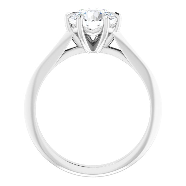 1.50 Carat Round Shape Moissanite Solitaire Engagement Ring