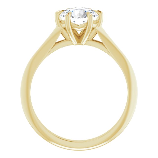 1.50 Carat Round Shape Moissanite Solitaire Engagement Ring
