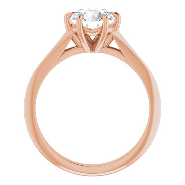1.50 Carat Round Shape Moissanite Solitaire Engagement Ring