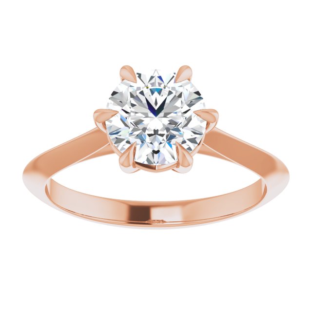 1.50 Carat Round Shape Moissanite Solitaire Engagement Ring