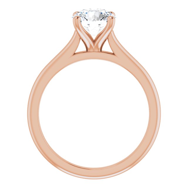 1.50 Carat Round Shape Moissanite Solitaire Engagement Ring