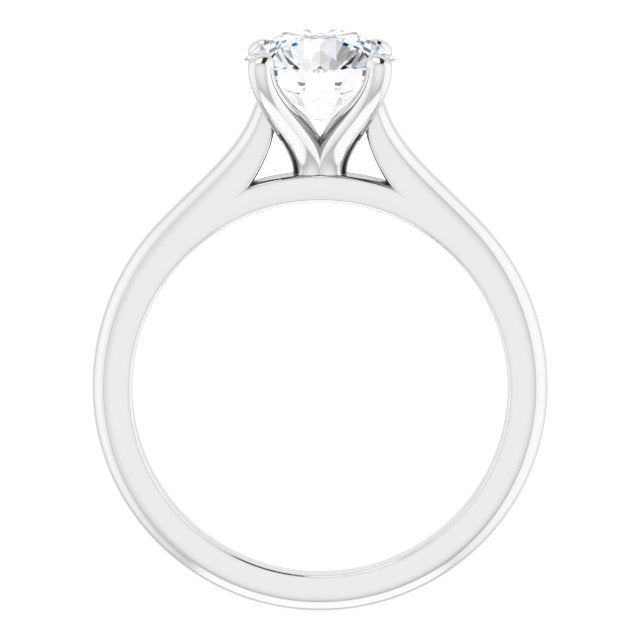 1.50 Carat Round Shape Moissanite Solitaire Engagement Ring