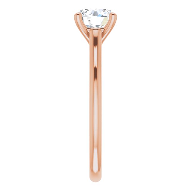 1.50 Carat Round Shape Moissanite Solitaire Engagement Ring