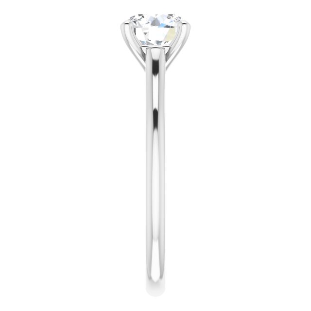 1.50 Carat Round Shape Moissanite Solitaire Engagement Ring