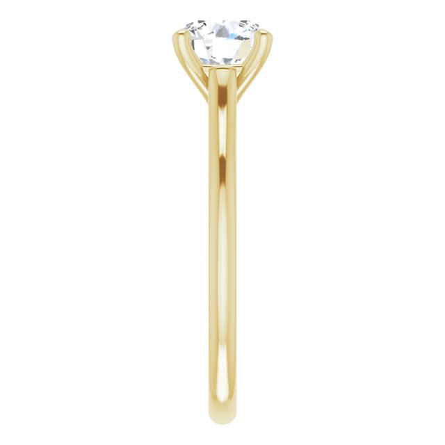 1.50 Carat Round Shape Moissanite Solitaire Engagement Ring