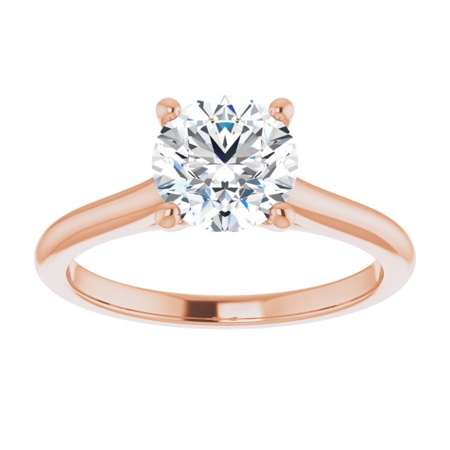 1.50 Carat Round Shape Moissanite Solitaire Engagement Ring