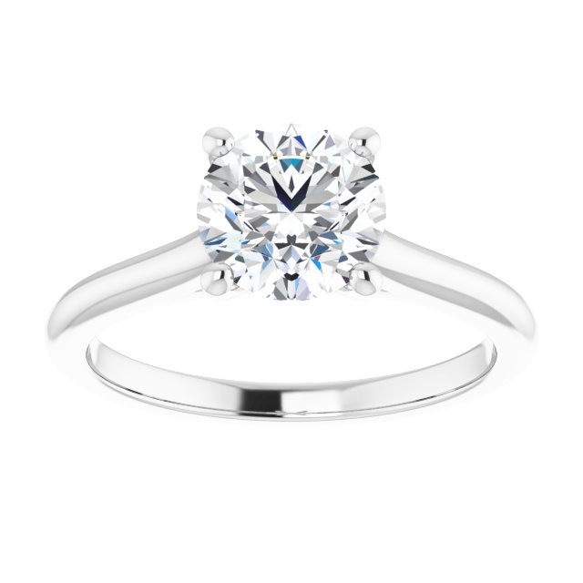 1.50 Carat Round Shape Moissanite Solitaire Engagement Ring