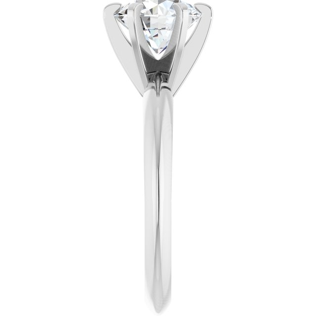 1.5 Carat Round Shape Moissanite Solitaire Engagement Ring