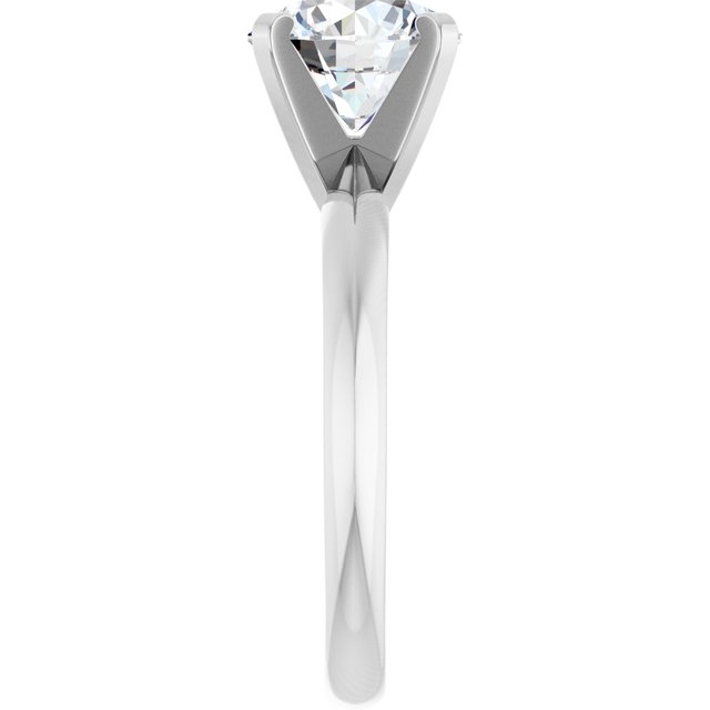 2.00 Carat Round Shape Moissanite Solitaire Engagement Ring