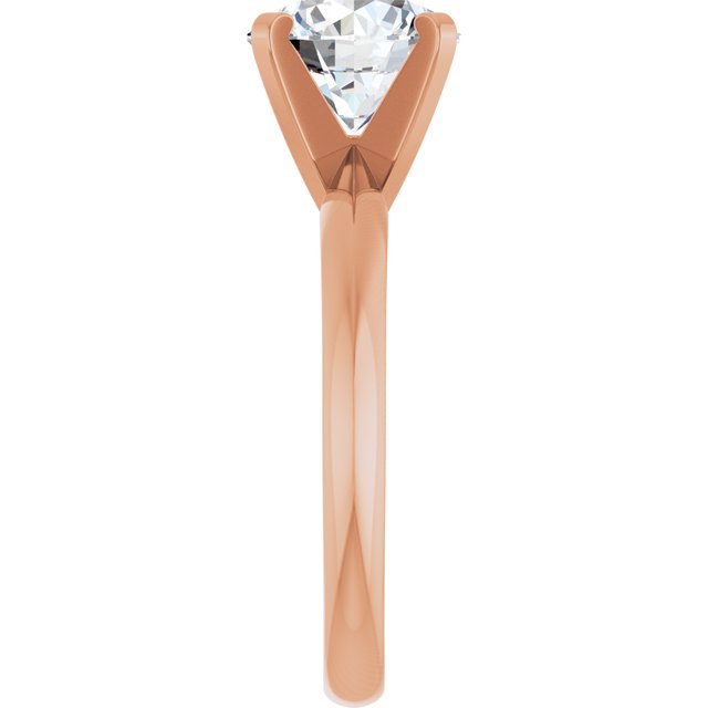2.00 Carat Round Shape Moissanite Solitaire Engagement Ring
