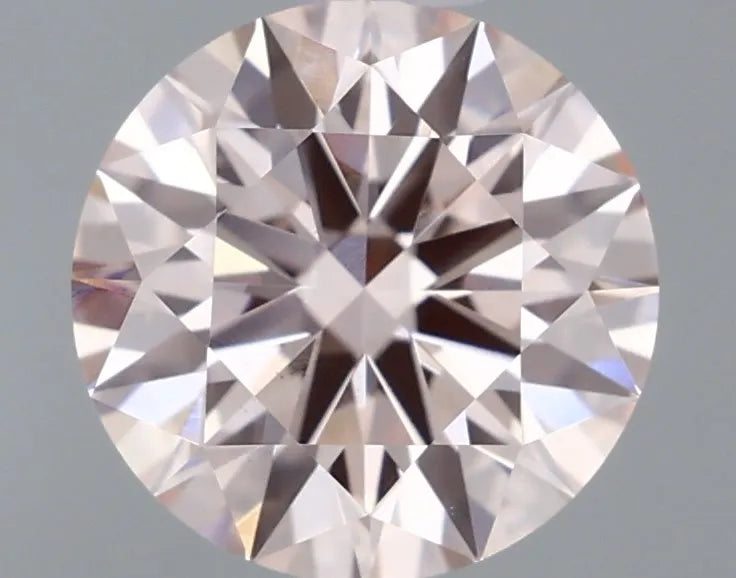 1.00ct Round Lab Grown Diamond (Colour Fancy Pink, Clarity VS2, Cut ID, IGI Certified)