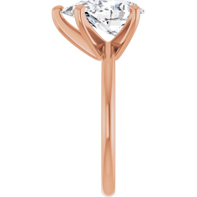 Two Carat Pear Shape Moissanite Solitaire Engagement Ring
