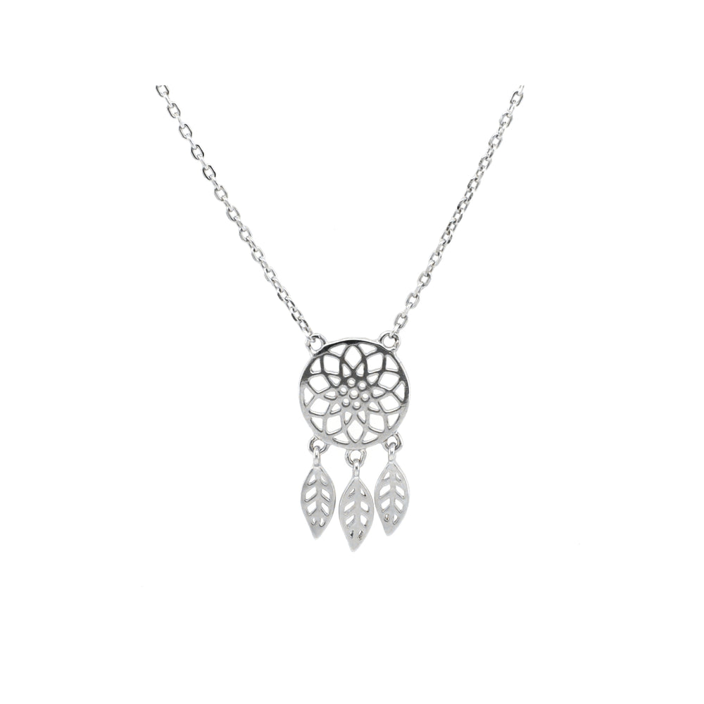 925 Sterling Silver Dream Catcher Necklace