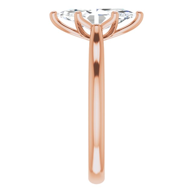 Two Carat Marquise Accented Engagement Ring