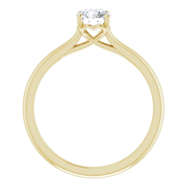 1/2ct Round Brilliant Moissanite Solitaire Engagement Ring