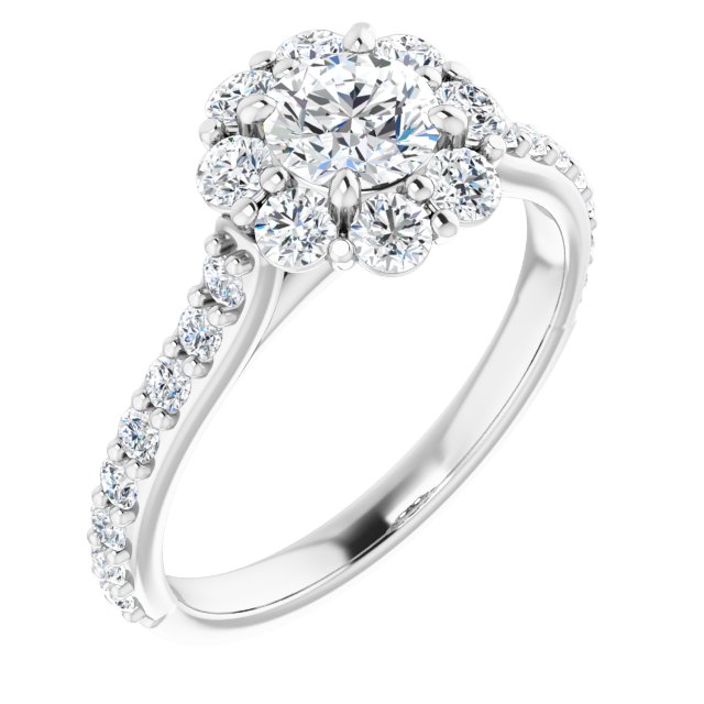 Vintage Style Cluster Ring