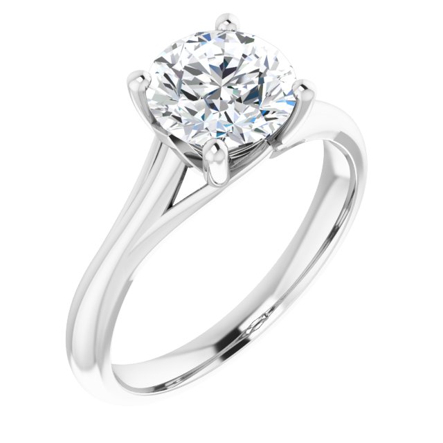 1.50ct Round Brilliant Moissanite Solitaire Engagement Ring