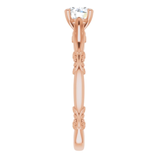 14k Half Carat Moissanite Vintage Ring
