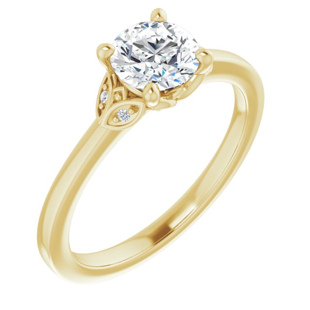 3/4ct Round Brilliant Lab Grown Diamond Engagement Ring