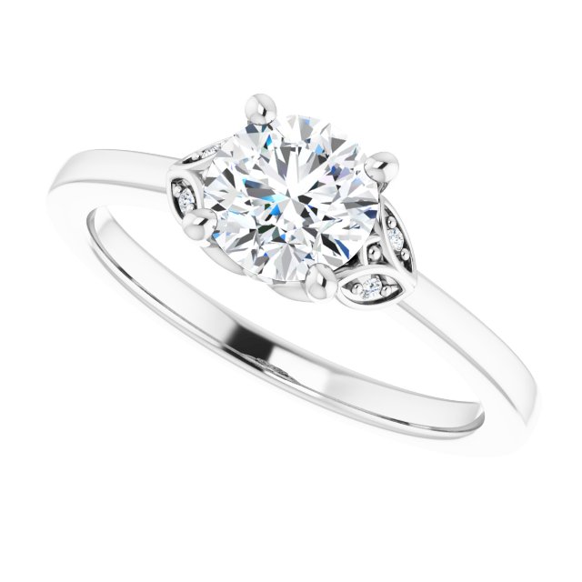 3/4ct Round Brilliant Lab Grown Diamond Engagement Ring