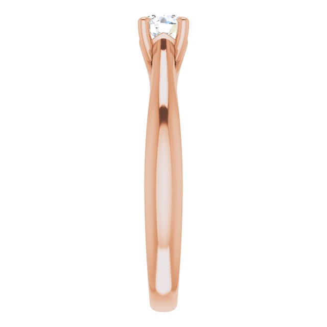 0.30ct Round Brilliant Canadamark®Diamond Ring Rose Gold 2.4