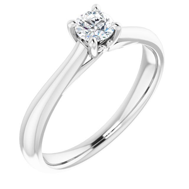 0.30ct Round Brilliant Canadamark®Diamond Ring White Gold 2.1