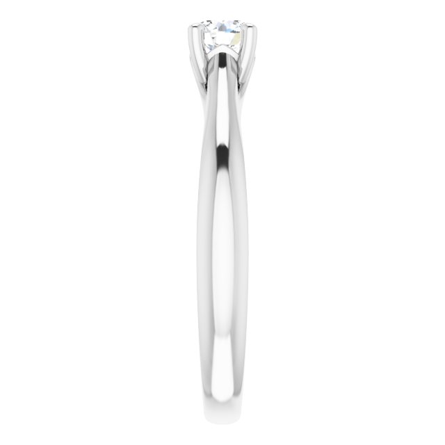 0.30ct Round Brilliant Canadamark®Diamond Ring White Gold 2.4