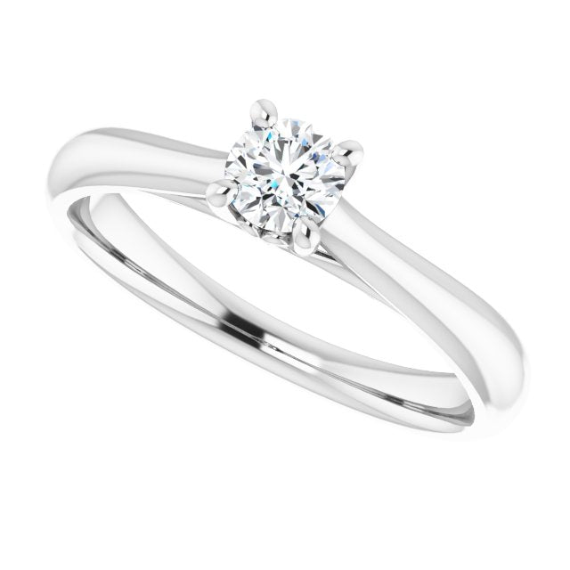 0.30ct Round Brilliant Canadamark®Diamond Ring White Gold 2.5