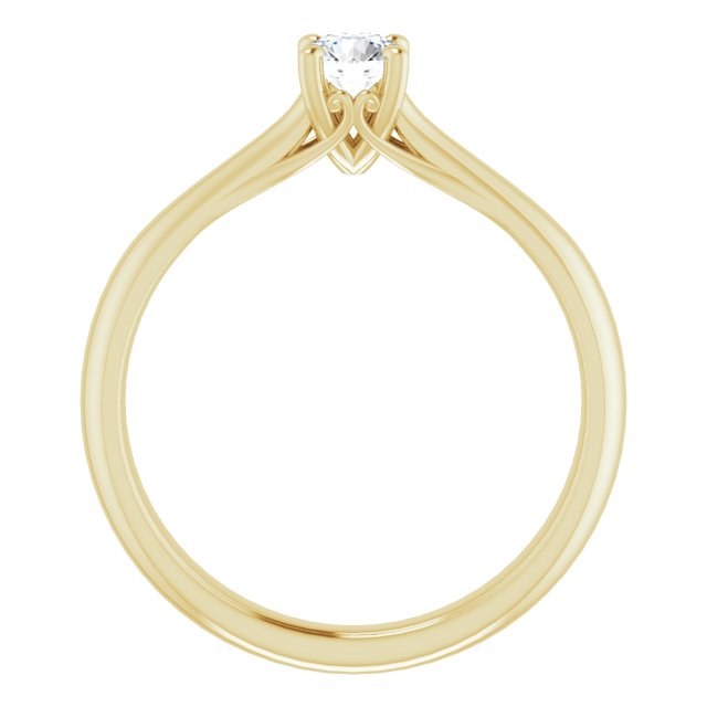 0.30ct Round Brilliant Canadamark®Diamond Ring Yellow Gold 2.2