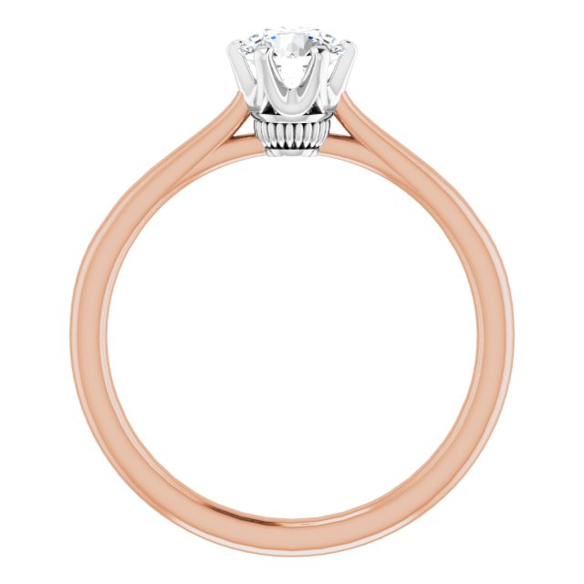 0.50ct Round Brilliant Lab Grown Diamond Solitaire Engagement Ring Rose Gold 2.3