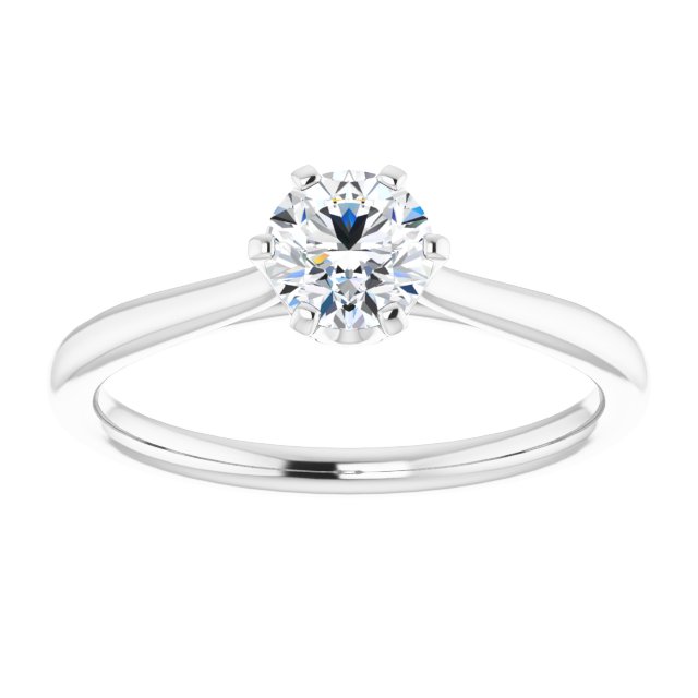 0.50ct Round Brilliant Lab Grown Diamond Solitaire Engagement Ring White Gold 2.3