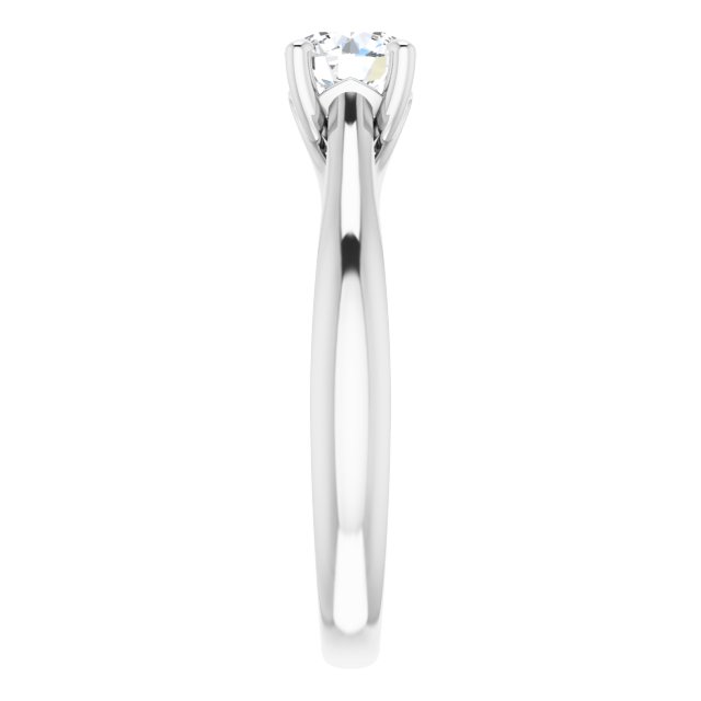 0.50ct Round Brilliant Lab Grown Diamond Solitaire Engagement Ring White Gold 4