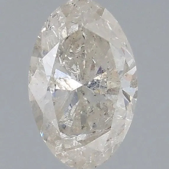 1.50ct Oval Natural Diamond (Colour J, Clarity I2, Cut VG, IGI Certified)