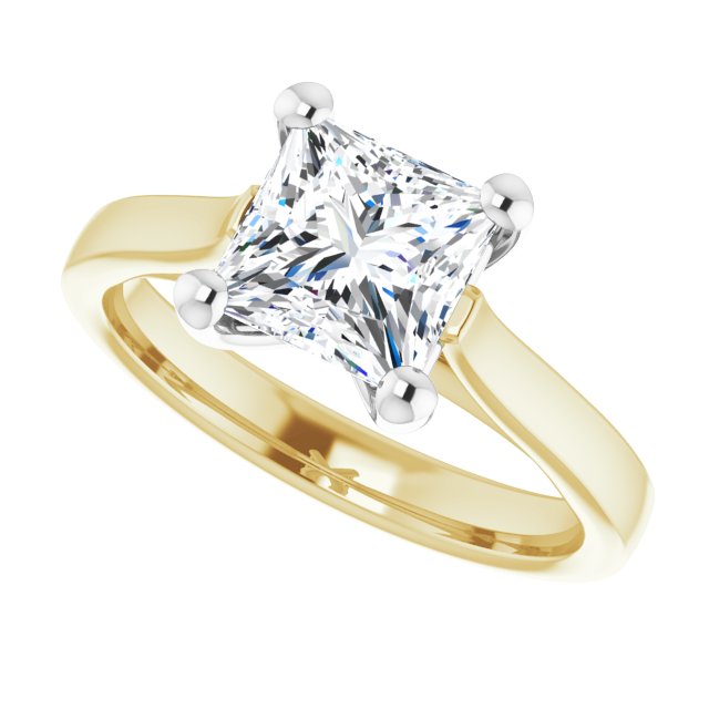 1.50ct Princess Cut Lab Grown Diamond Solitaire Engagement Ring