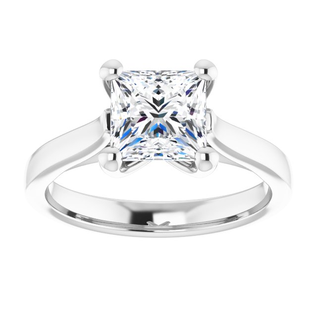 1.50ct Princess Cut Lab Grown Diamond Solitaire Engagement Ring