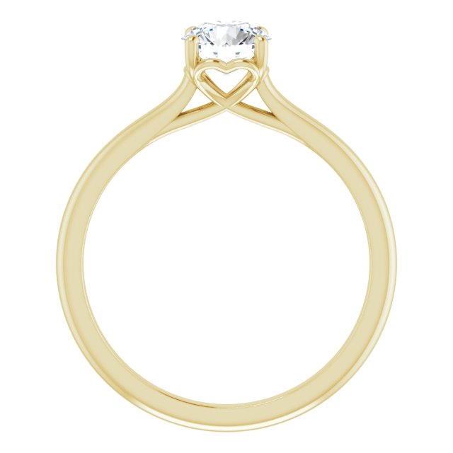 1/2 Carat Love Heart Moissanite Ring