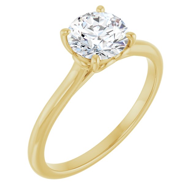 One Carat Love Heart Moissanite Engagement Ring