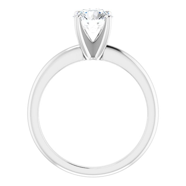 One Carat Round Brilliant Lab Grown Diamond Solitaire Engagement Ring