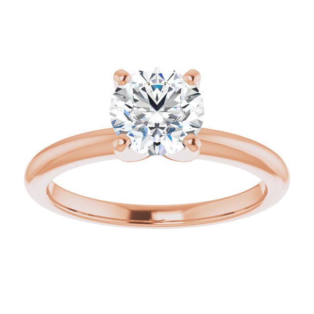 One Carat Round Brilliant Lab Grown Diamond Solitaire Engagement Ring