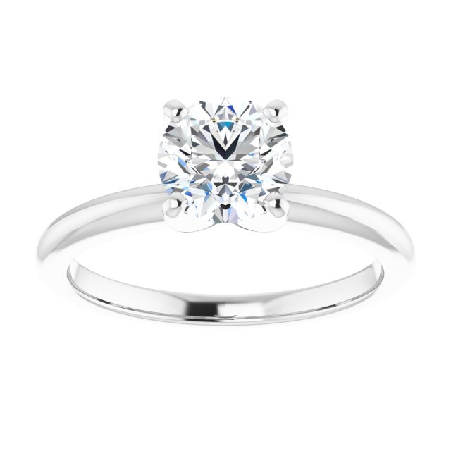 One Carat Round Brilliant Lab Grown Diamond Solitaire Engagement Ring