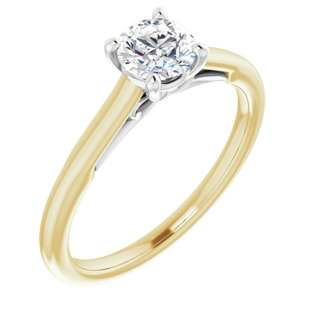 0.50ct Round Brilliant LG Diamond Solitaire Engagement Ring