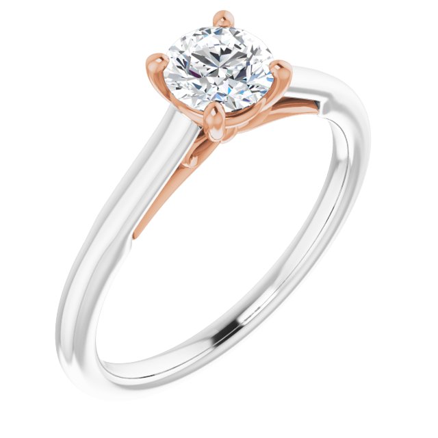 0.50ct Round Brilliant LG Diamond Solitaire Engagement Ring